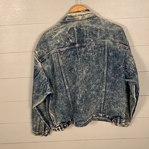 Vintages Calvin Klein denim acid washed trucker jacket mens size large - Picture 11 of 15